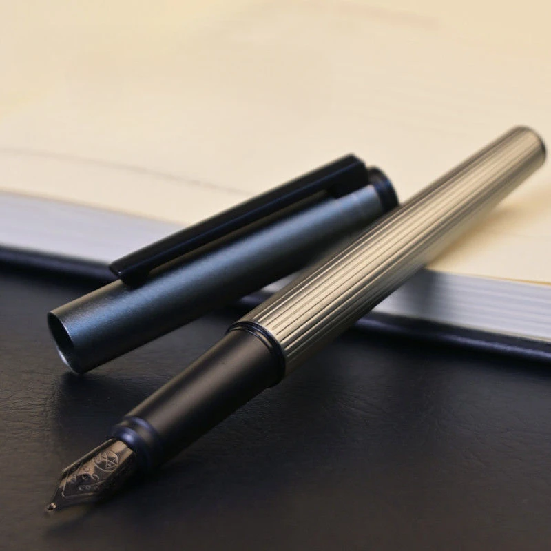 

New Brand Fountain Pen EF F Stub Nib Business Office High-grade Men's Students Practicing Writing Replaceable Ink Capsule 3.4mm