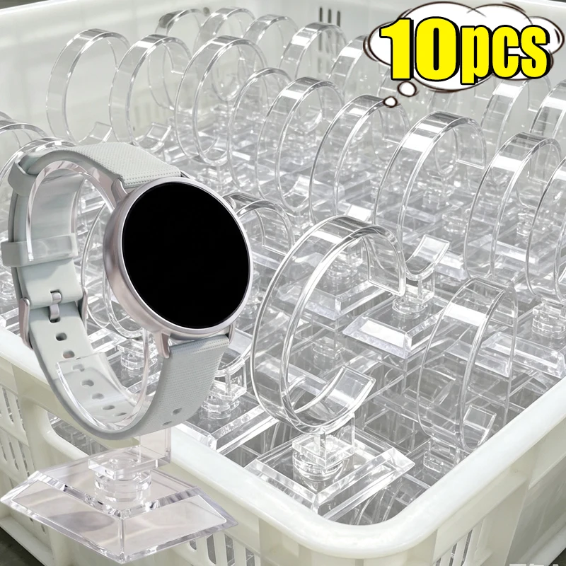 10/1pcs Watch Display Stand, C Circle Transparent Holder Counter Stand, Watch Bracelet Display Props, Ideal Choice for Gifts