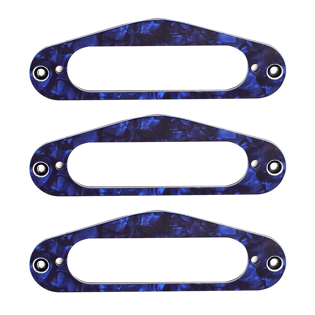 3 Pcs Pickup Ring Guitar Frame Humbucker Single Coil Double Electric Mounting Blue