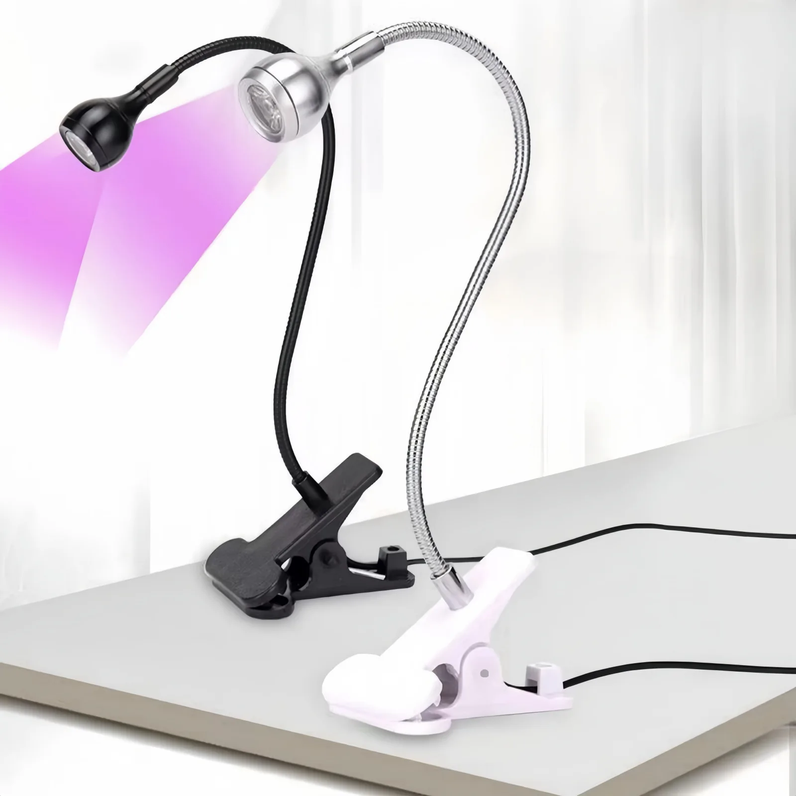 UV LED Nagel Trocknen Lampe Nagel Aushärtung Licht 395nm Wellenlänge Clip-on Schreibtisch Mini USB Für Gel Nägel ongle Maniküre Salon Werkzeuge