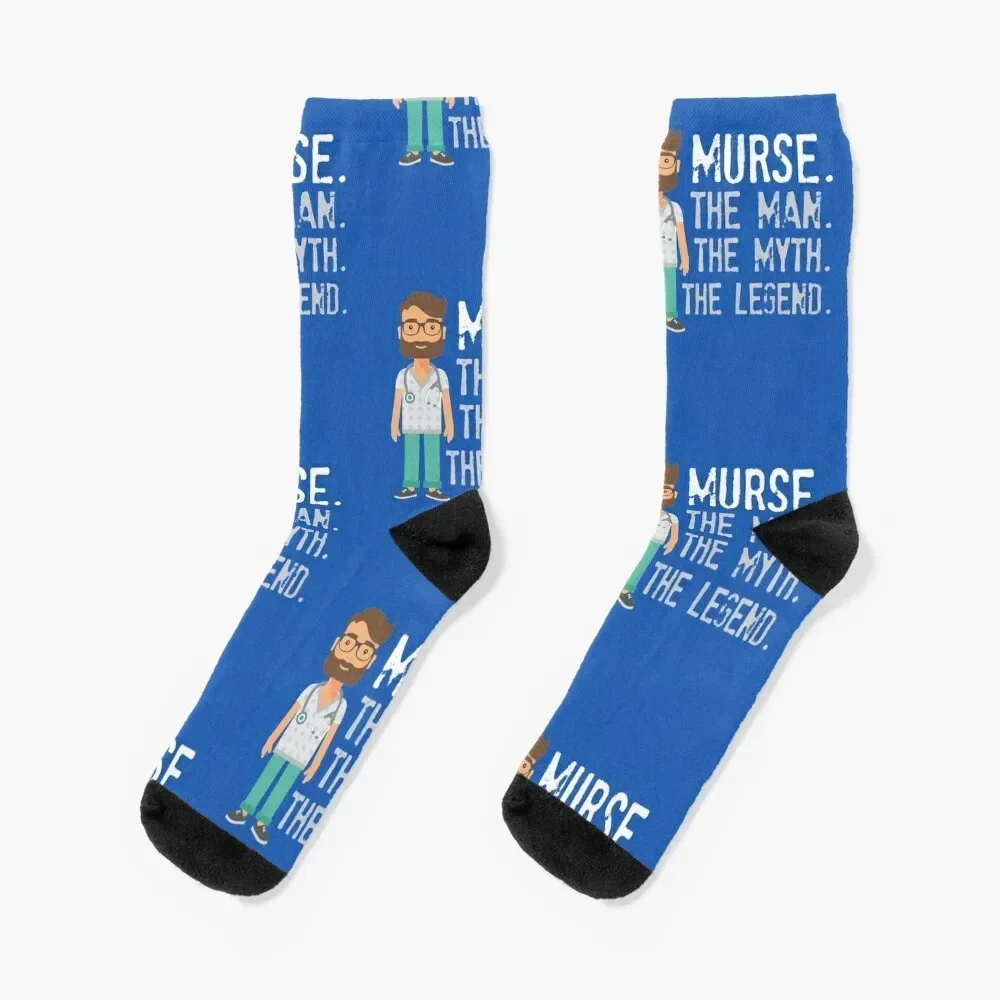 

Murse, The Man The Myth The Legend, Gift For Male Nurse Socks Climbing moving stockings sheer Socks Ladies Men's