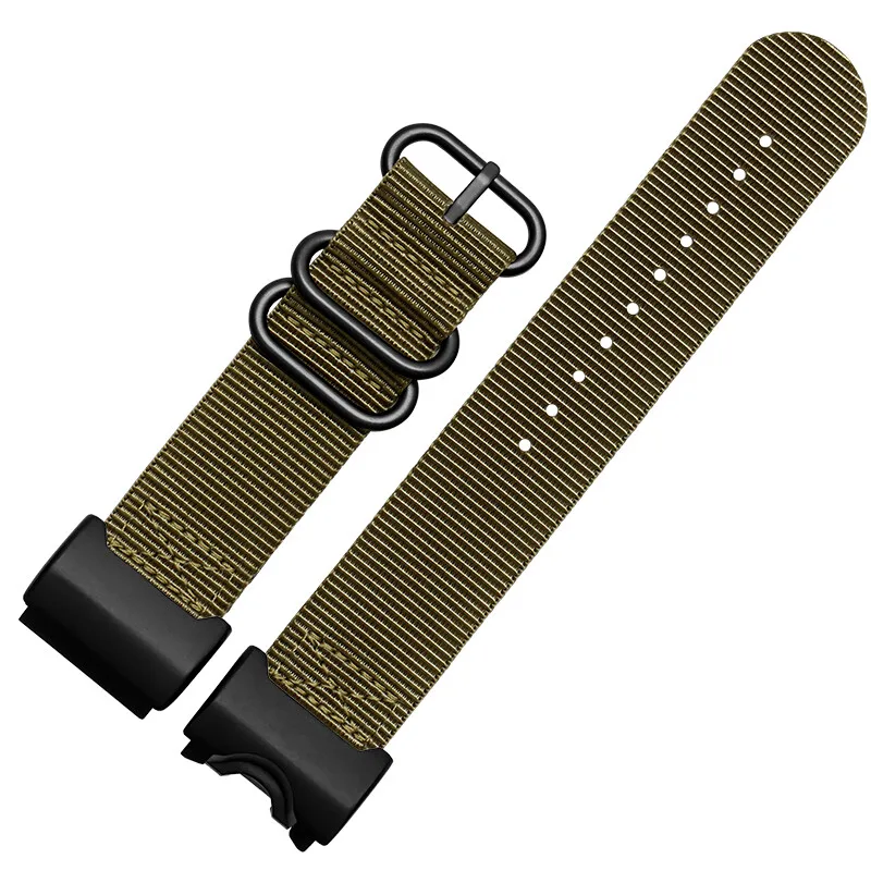 عالية الجودة النايلون حزام الساعات ل كاسيو G-Shock GWG-1000-1A/A3/1A1GB/GG تعديل كبير الطين الملك تنفس قماش حزام سوار