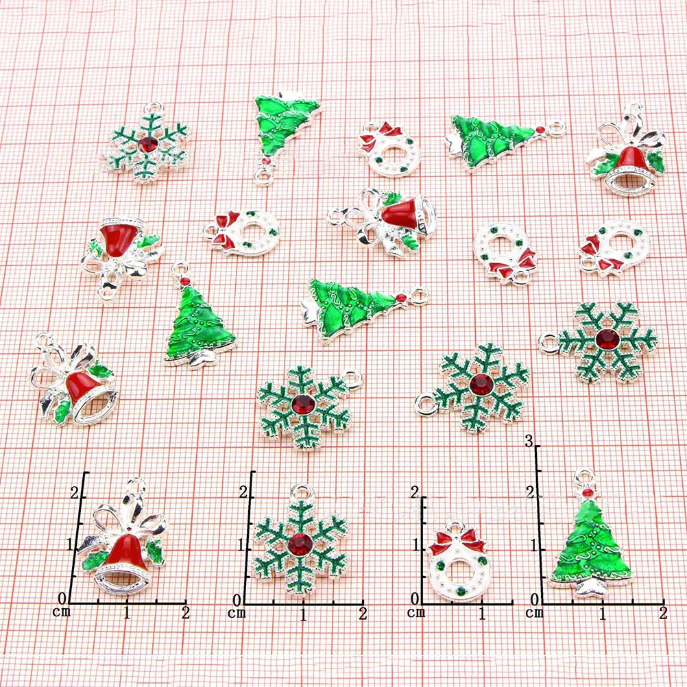 

40 Pcs Pendant DIY Jewelry Making Accessories Christmas Necklace Bracelet Charm Craft Diy Pendant Idea