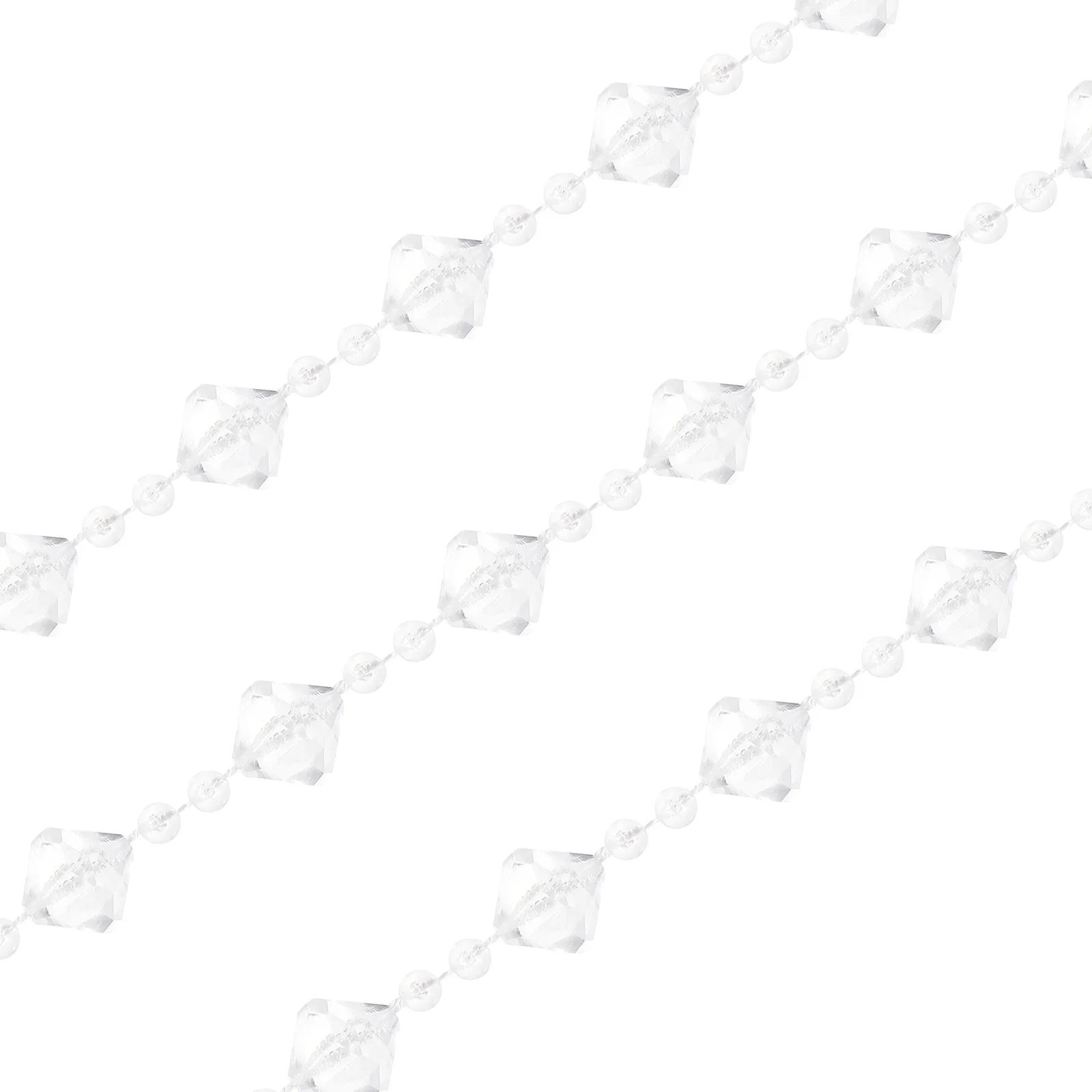 

1Pcs Crystal Beaded String High Quality Acrylic Sparkle Faceted Wedding Decor Hanging Bead Crystal Beaded Acrylic Bead String