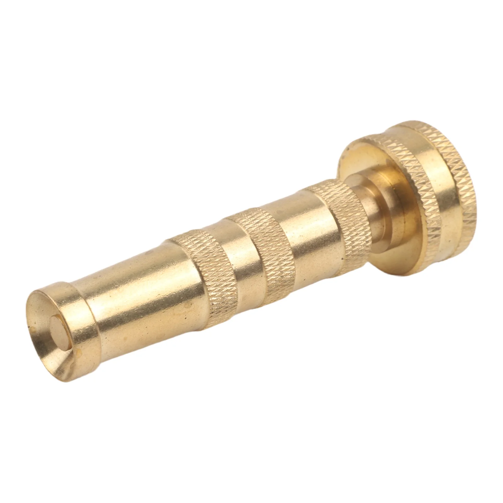 Brass Garden Hose Nozzle 4 Inch with Adjustable Spray for Efficient Coverage in Lawns and Outdoor Areas  Brass