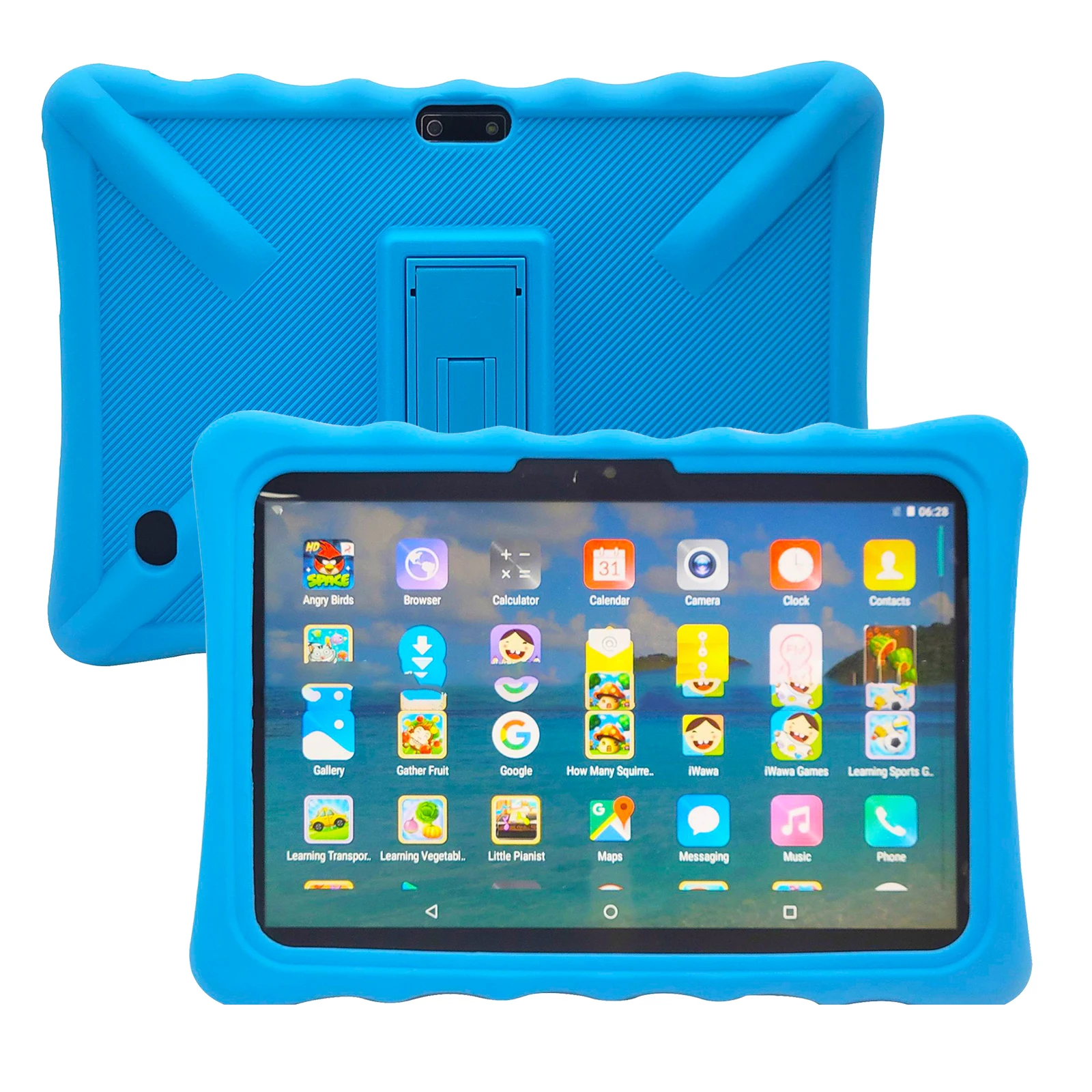 Kids Android 12 Tablet 10inch HD 1280x800 Screen Android Quad Core 4GB 64G WIFI 4000mAh Learning Children Tablet Drop-proof Case