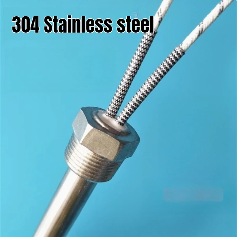 220V DN15/DN20 Thread Cartridge Heater Heating Element for Hot Rod Heating Element Replacement 15/20/25/30/35/40/50cm 500-3000W