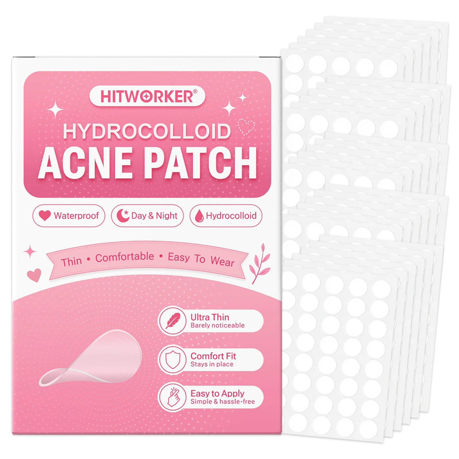 Skincare Basic - 1000/400 stuks/doos Onzichtbare Acne Pleisterset -