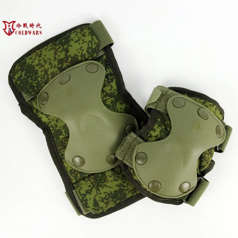 Russian Outdoor Hunting 6B51 Tactical Protective Gear EMR Little Green Man  Camouflage Knee and Elbow Pads Military Accessory