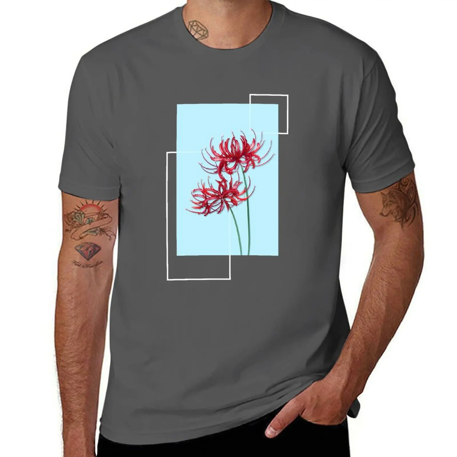

Spider Lily T-Shirt Cool Feeling Summer Tee Shirt