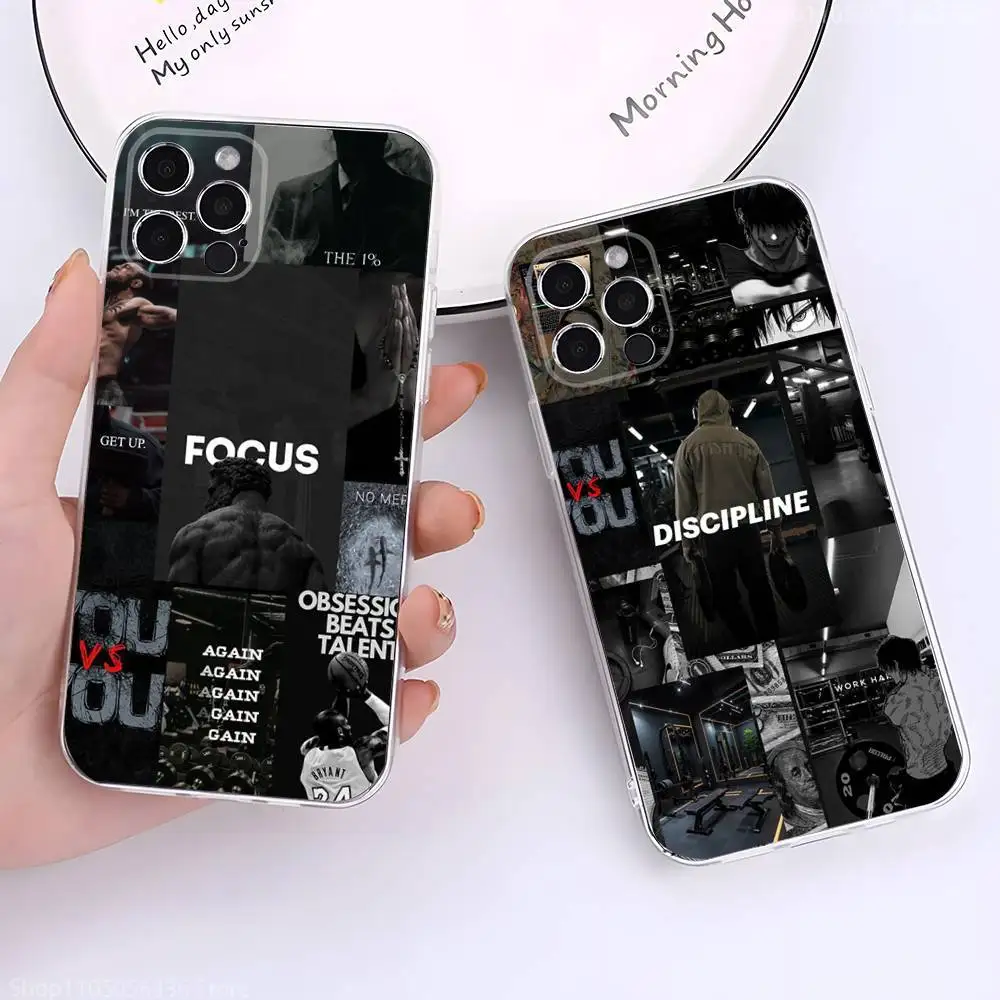 

Motivational Artistic Pattern Phone Case For iPhone 17,16,15,14,13,12,11 Pro,Max,Plus,X,XS,XR,SE4,E Mini Transparent Soft Cover