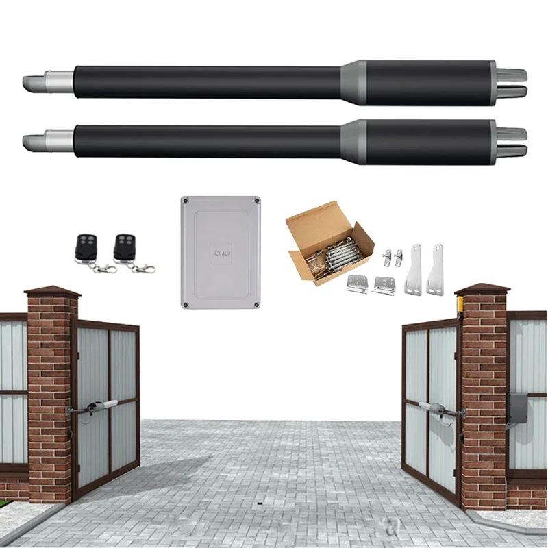 Новый! 200 кг автоматический двойной рычаг электрический распашной двери привод оператор мотор привод доводчик распашные ворота для контроля доступа