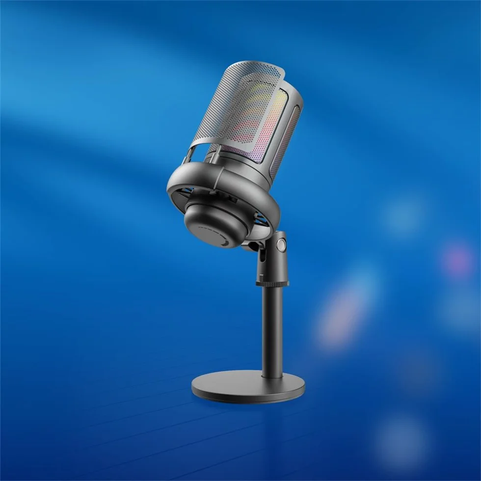 2025 ME6S Kabelloses Desktop-Soundkarten-Mikrofon für Spiele, Videokonferenzen, Live-Auftritte und Aufnahmen mit Geräuschunterdrückung