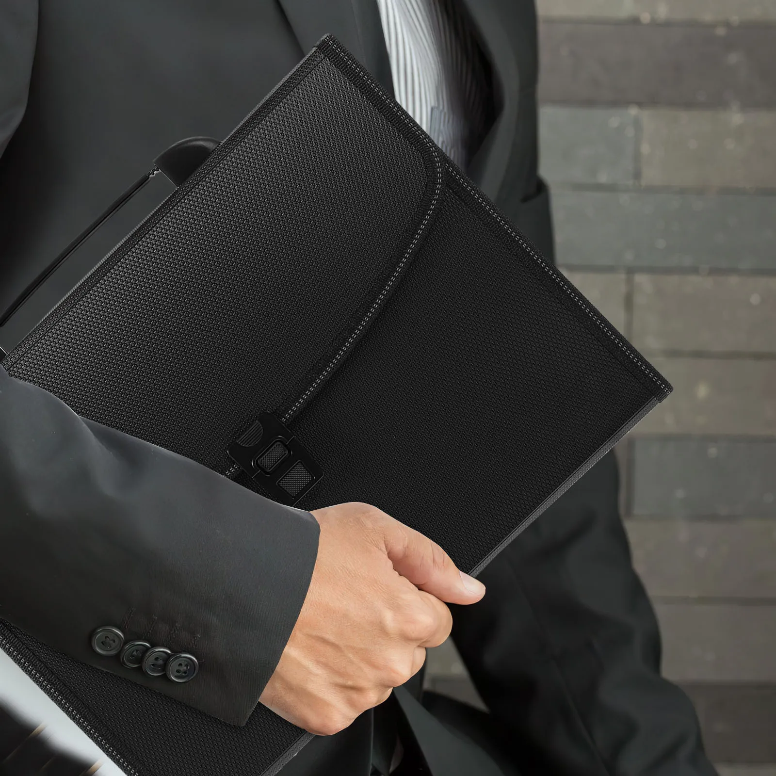 

13 Slot Handheld Accordion File Folder Lightweight Waterproof Design for Documents Organization Portable Folder for Office