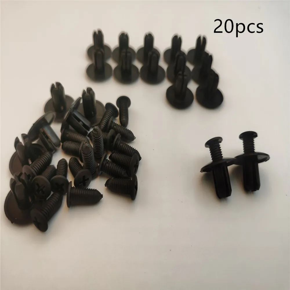 20pcs Car Door Trunk Rack Bumper Screw Clip Clasp Fastener For Mercedes Benz A180 A-Class X-Class S63 S600 S560e S65