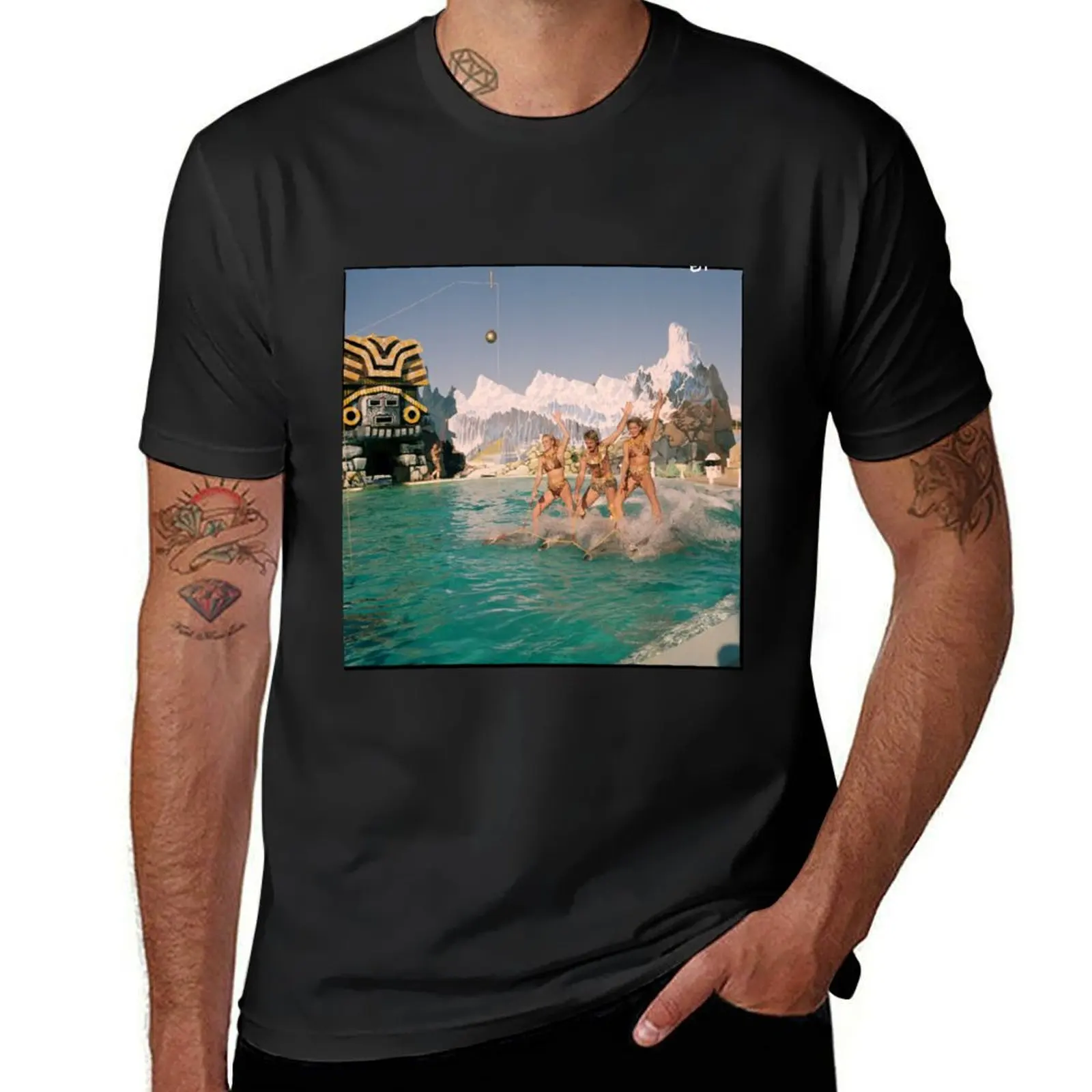 

Atlantis Marine Park dolphin show, Yanchep, 1986, State Library of Western Australia T-Shirt blue lock tshirts for men