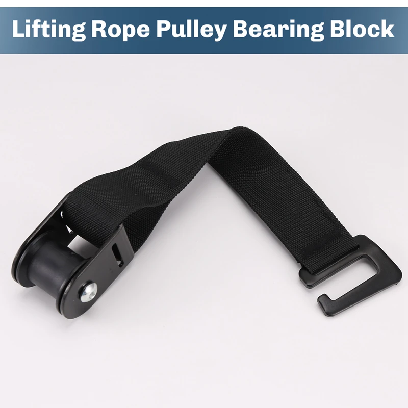 Lifting Rope Pulley Bearing Block Pulley Wheel Portable Heavy Duty Mute Roller DIY Gym Exercise Equipment