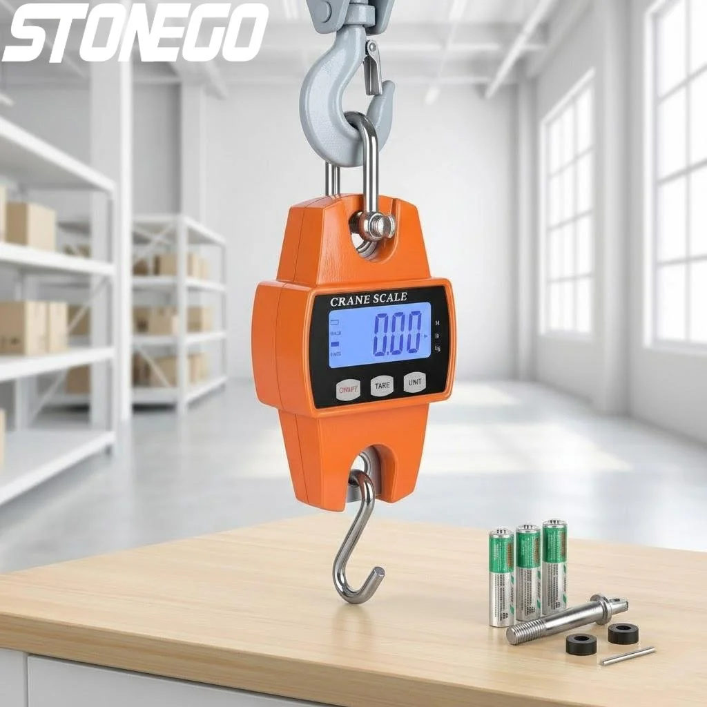 

660lb 300Kg Digital Hanging Scale Cast Aluminum Case Handheld Mini Crane Scale with Hooks for Farm Hunting Fishing Outdoor