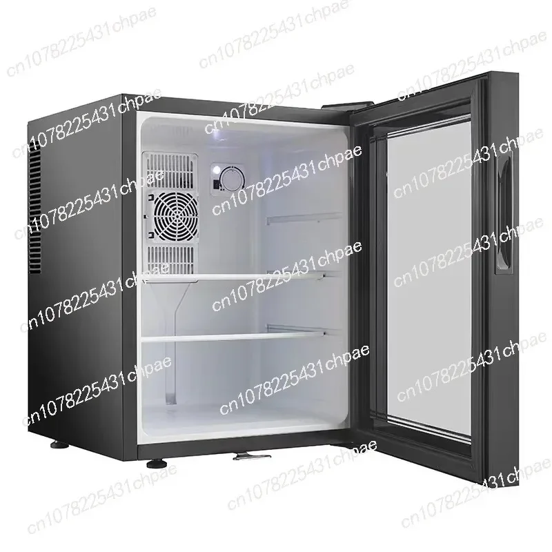 30L Air Cooling Glass Door Portable Refrigerator 30L Mini Bar Fridge for Home Car Dual Use