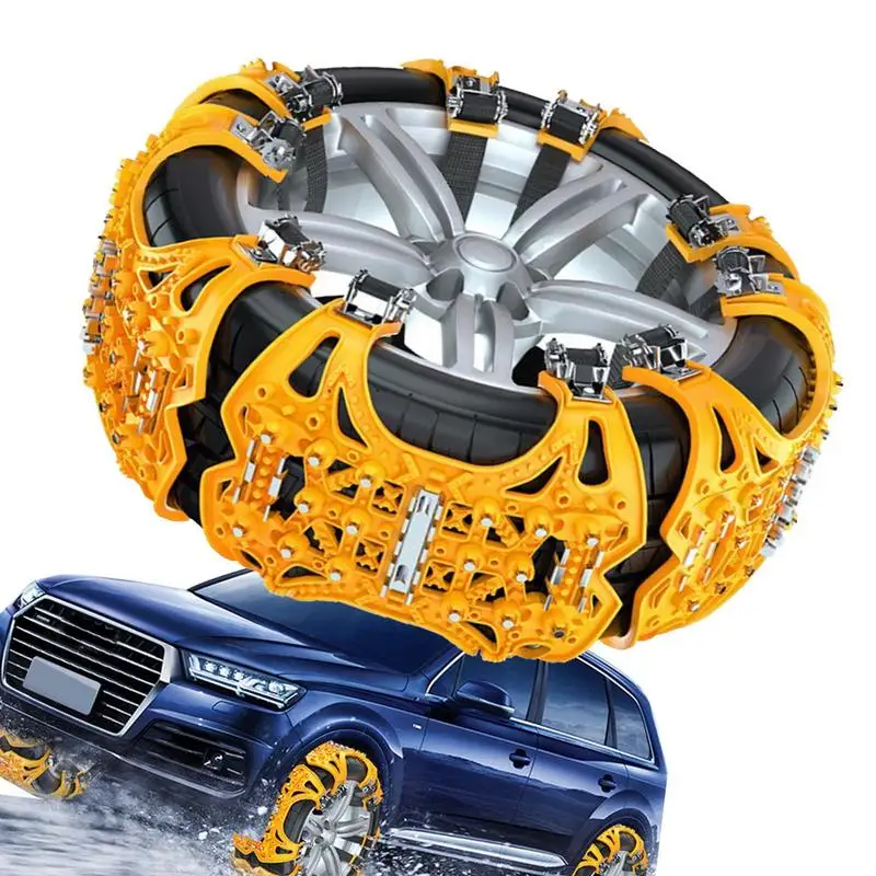 Car Tire Chain Universal Car Snow Tire Chains Universal Weather-Resistant Tire Snow Chain For Car Off-Road Vehicle SUV