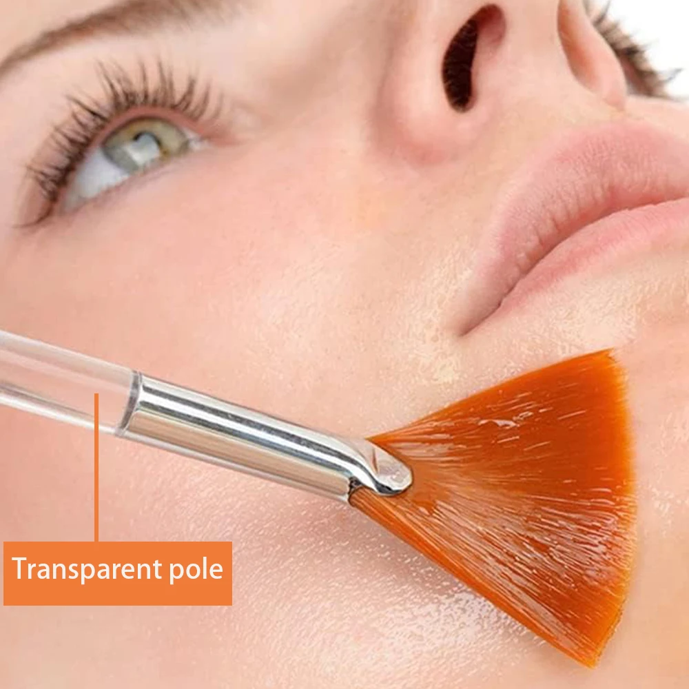 15 piezas de cepillos de máscara de ventilador Facial, aplicador de cepillo de máscara suave, cepillos de máscara Facial de esteticista para mujeres y niñas, herramientas cosméticas