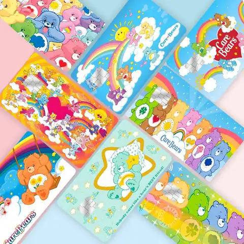 C-care-B-bears 100% Hot Sale Amine Credit Debit Bank Card Bus Card Film Skin Sticker