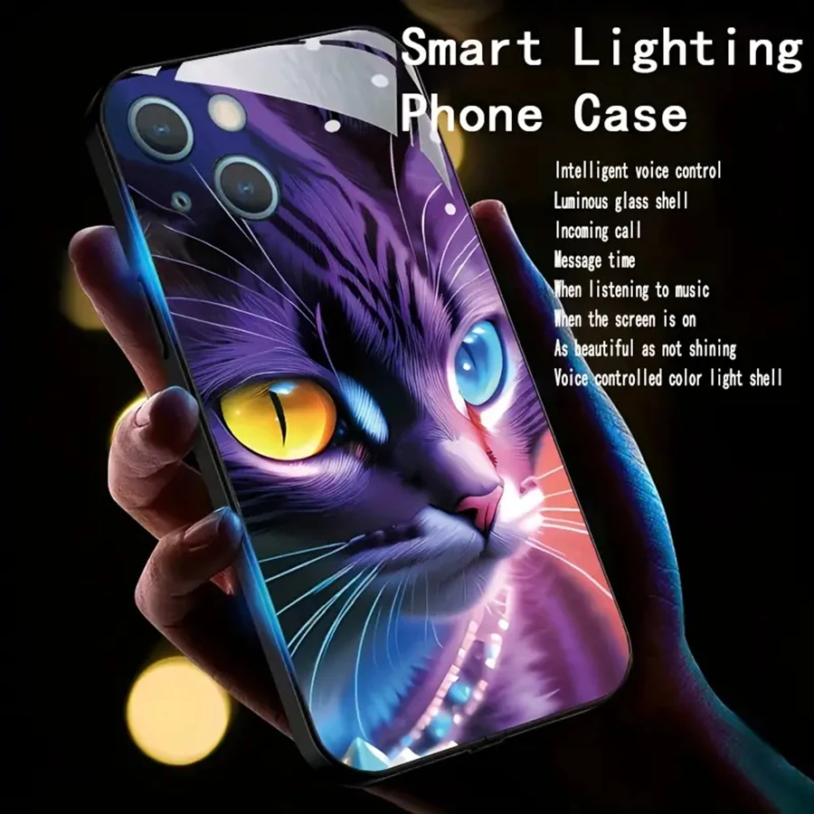 

Luxury Anime Cartoon LED Flash Case Phone Case For Samsung Galaxay Z fold 6 5 4 ZFold 6 Zfold4 Cases Luminous Glass Cover Fundas