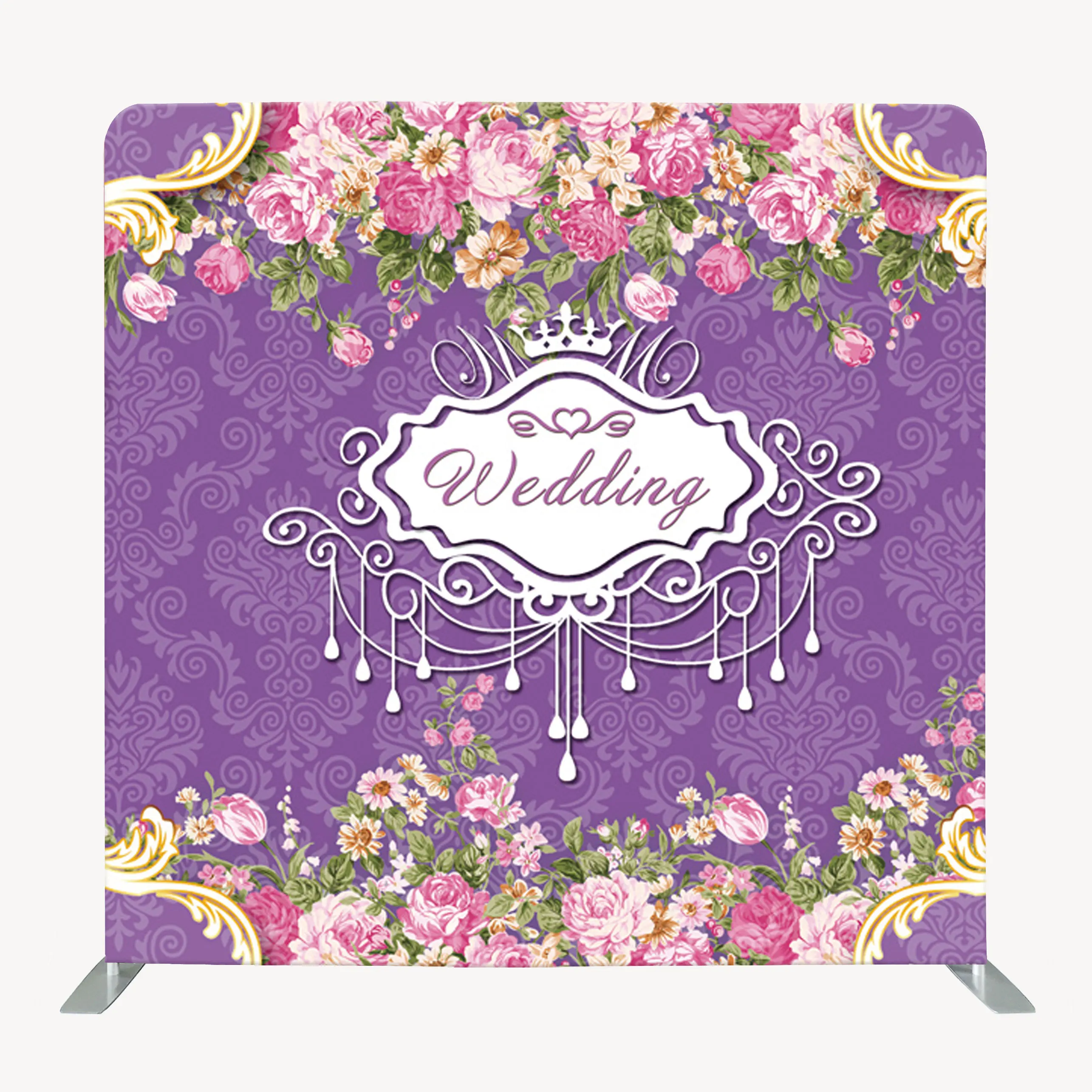 

Pillow case Tension Backdrops and Stand Wedding Stand Backdrop Photo Booth Backdrop Stand