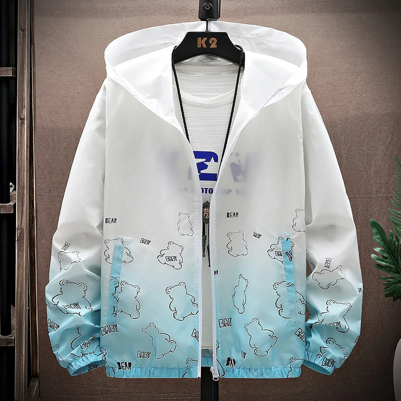 Outdoor Men\'s Thin Jacket Sunscreen Jacket 2024 New Summer Casual Windproof Jacket Breathable High-quality Jacket