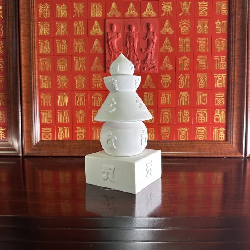 Five-wheeled pagoda pagoda silicone mold rubbing can be poured with gypsum cement outdoor placement pagoda building merit