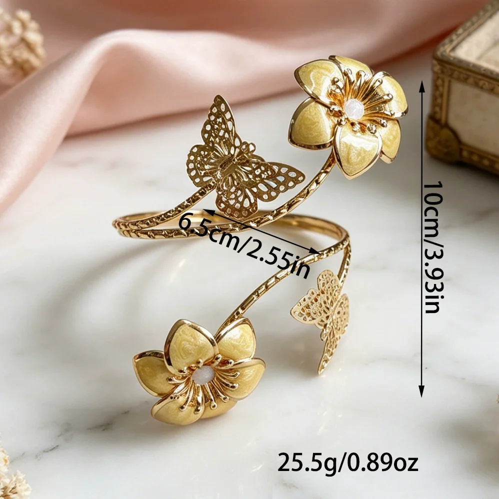 2pcs Flower And Elegant Butterfly Flower Design Curtain Strap,For Bedroom And Living Room Decor, Home Decor