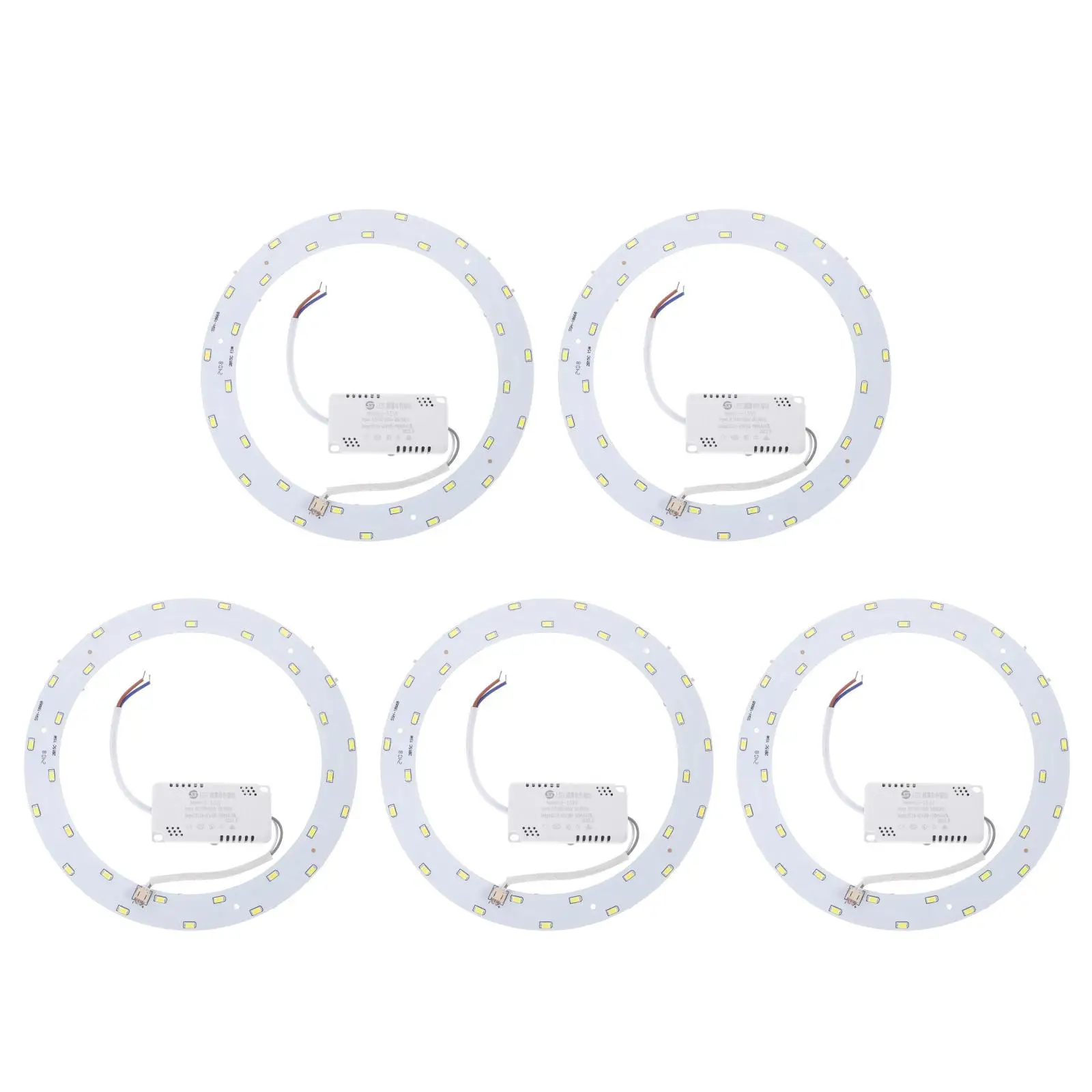 

5pcs 5 Pieces Ceiling Light Mount LED Lamp Circular Fittings Ceilings Circle Lights Fixture