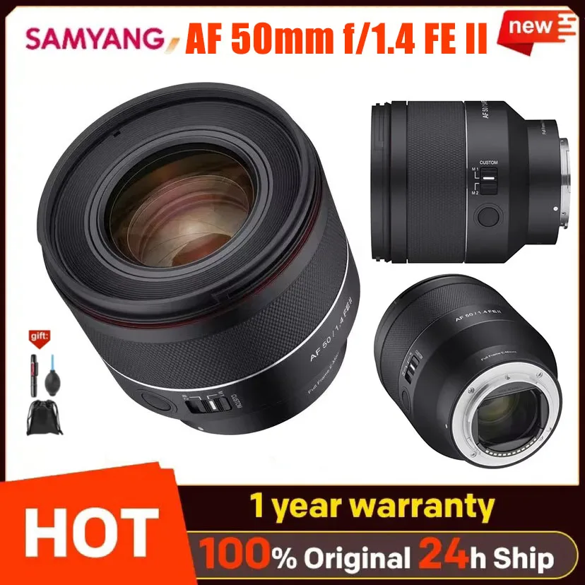 Samyang AF 50mm f/1.4 FE II Full Frame Lente to Scenery Starry Sky Night Auto Focus Camera Lens Motor View for SONY E Mount