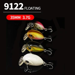 35mm 3.7g Topwater Mini Crankbait Noisy Rattles Micro Crank Freshwater Pike Carp Fishing Lure Isca Pesca Artificial Hard Bait