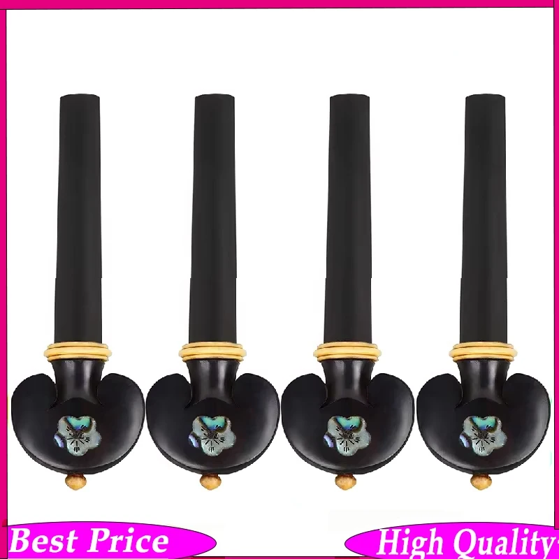 

Набор из 4 колкинов для настройки струн для скрипки из эбенового дерева | Колкиновы для точной настройки для скрипок 3/4 и 4/4 | Профессиональные комплектующие для струнных инструментов