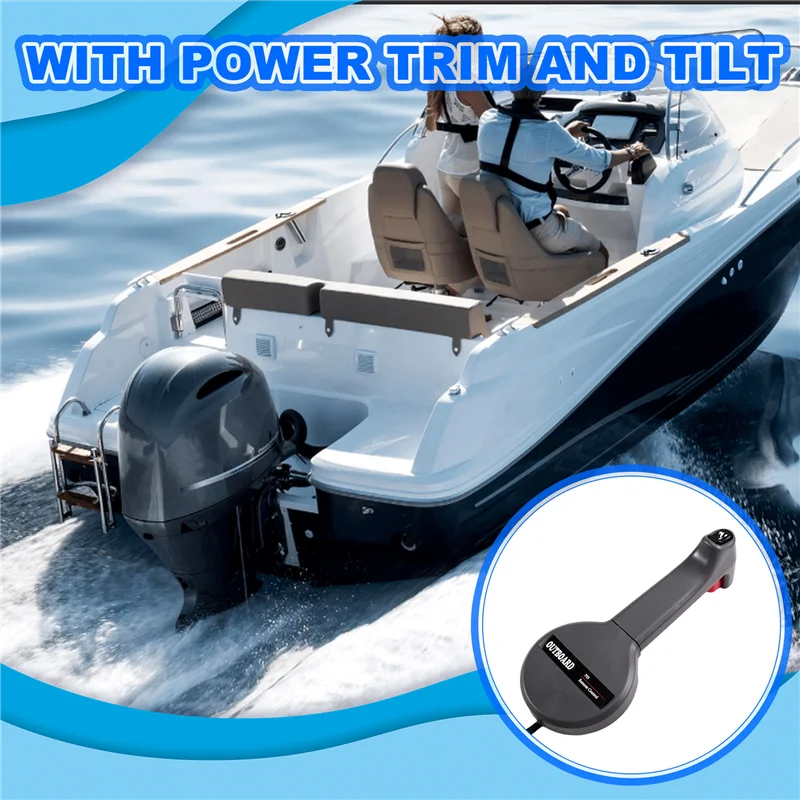 

OB-Throttle/Shift Handle With Trim &Tilt Switch For Yamaha Outboard Motor New Style 703 Remote Control Box 703-48221-10