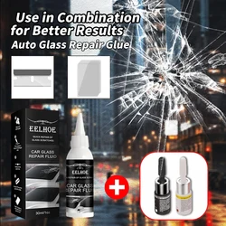 Windshield Cracked Repair Kit DIY Glue Quick Fix Glass Scratch Repair Set Crack Restore Traceless Tools for All Types of Glass