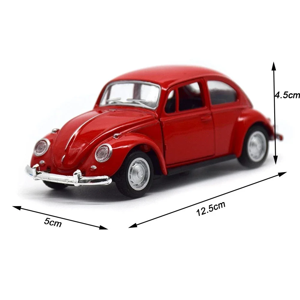 New Vintage Beetle Car Model Toys Cool Children Toy Decoration Cute Car Gift Kids Boys Metal Alloy Rubber The Beatles Car Toys