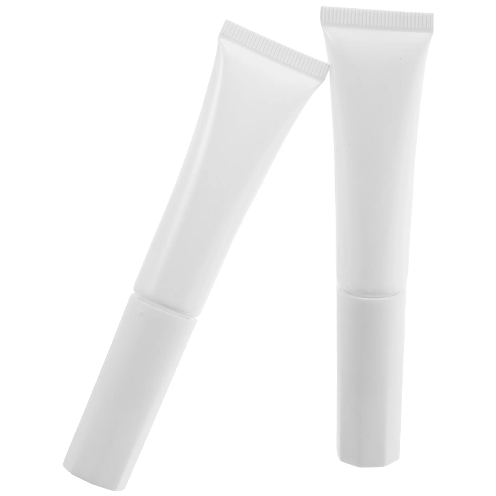 

2Pcs Portable Flocked Head Tube 15ml Refillable Makeup Travel Containers for Foundation Concealer Leak Proof