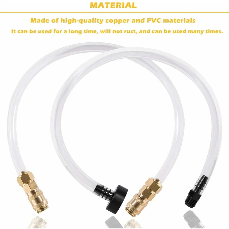 ESUYA Oil Filler Hose Bridge Tube Kit Compatible with Seastar Hydraulic Steering System Boat Bleeder Hose Marine Accessories