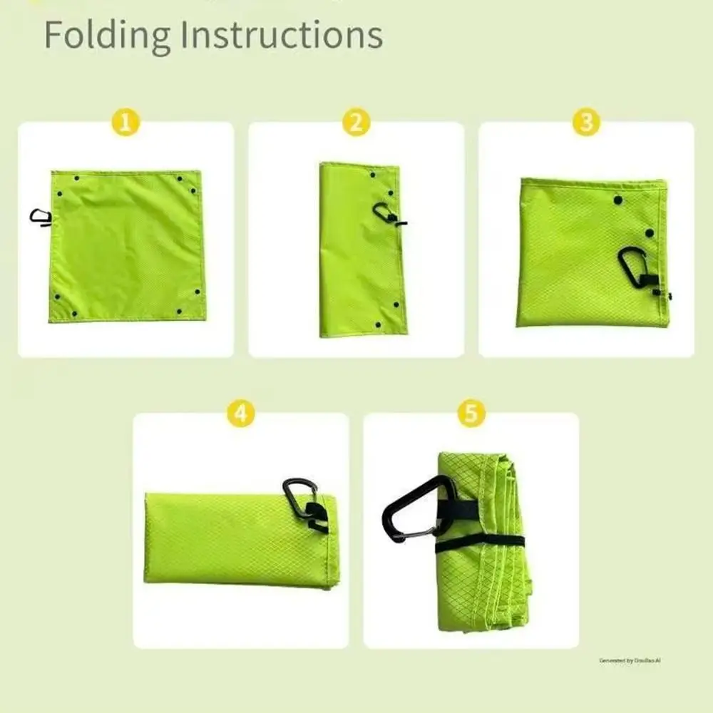 Ultra Light Folding Seat Cushion Foldable Palm Size Outdoor Moisture-proof Pad Dual Purpose Convenient Portable Camping Mat