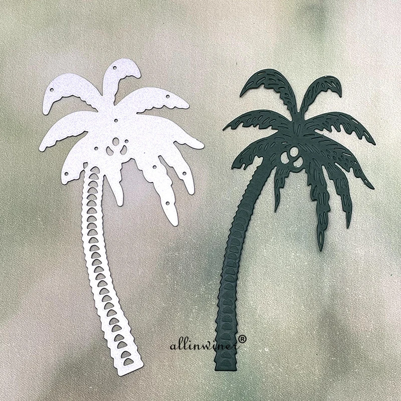 Tropical coconut tree decoration DIY Craft Metal Cutting Die Scrapbook Embossed Paper Card Album Craft Template Stencil Dies