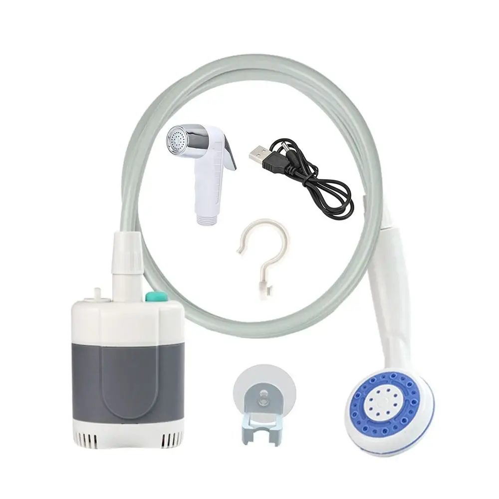 New 2200mAh Portable Shower Long-Lasting Rechargeable Camp Shower Pump Universal Camping Shower Outdoor