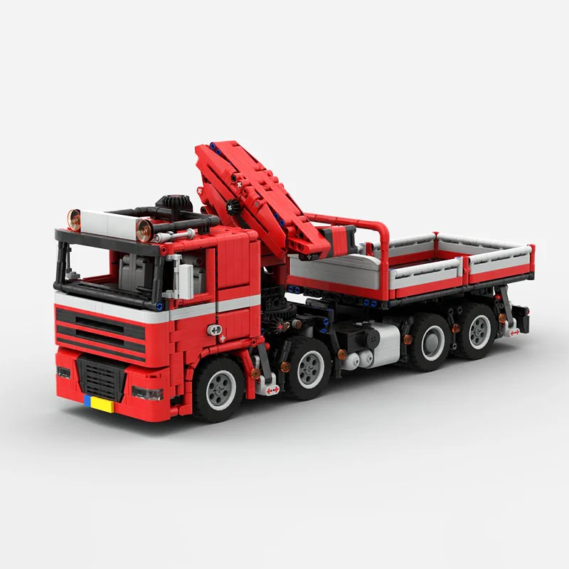 2359PCSmoc DAF XF Foldable Crane Big Truck Mechanical DIY Creative Building Blocks Birthday Gift Boy Gift