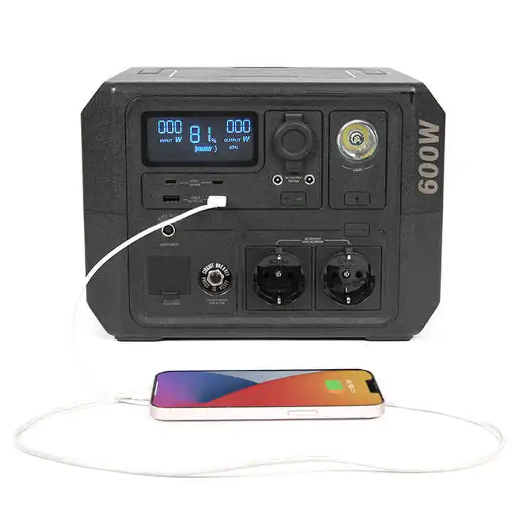 

Wholesale 600W Solar Power Portable Electric Generators Backup Power Supply Power Station for Camping