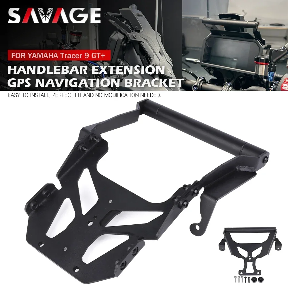 Tracer 9GT+ 9GT Plus Navigation GPS Phone Holder For YAMAHA Tracer 9 GT Motorcycle Handle Bar Extension Support Sat Nav Bracket