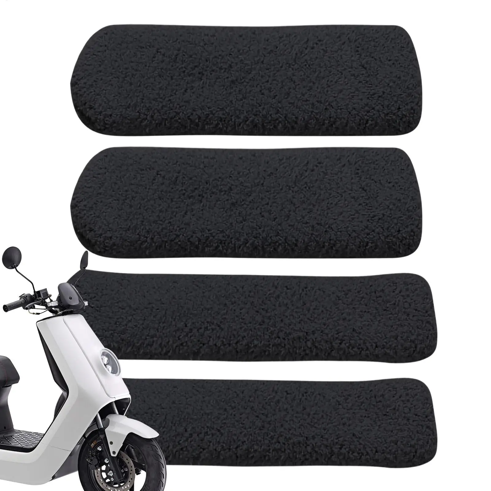 Motorcycle Handle Cover Set Plush Soft Cold Weather Motorcycle Handlebar Brake Lever Covers for Adventure Commuting Cruising