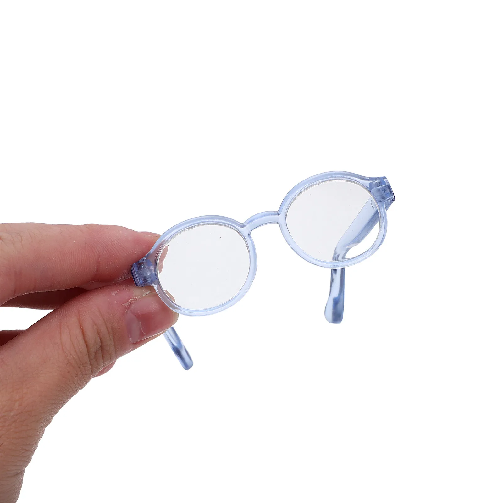 

5Pcs Mini Eyeglasses Round Fake Glasses Transparent Lenses Miniature Costume Accessories Dress Up Party Favors Cosplay Pets