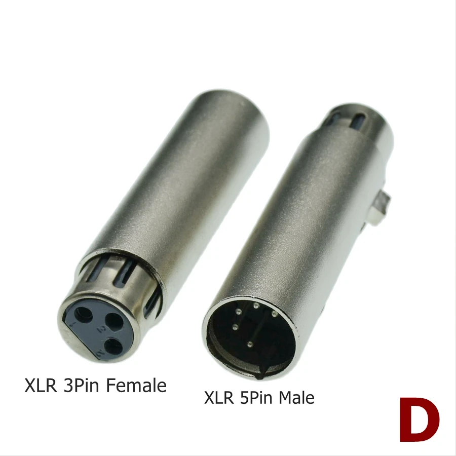 Canon XLR 3PIN female head to 6.5 female Mini XLR 5Pin revolution RCA 3.5mm Male lotus audio female seat 6.35 microphone adapter