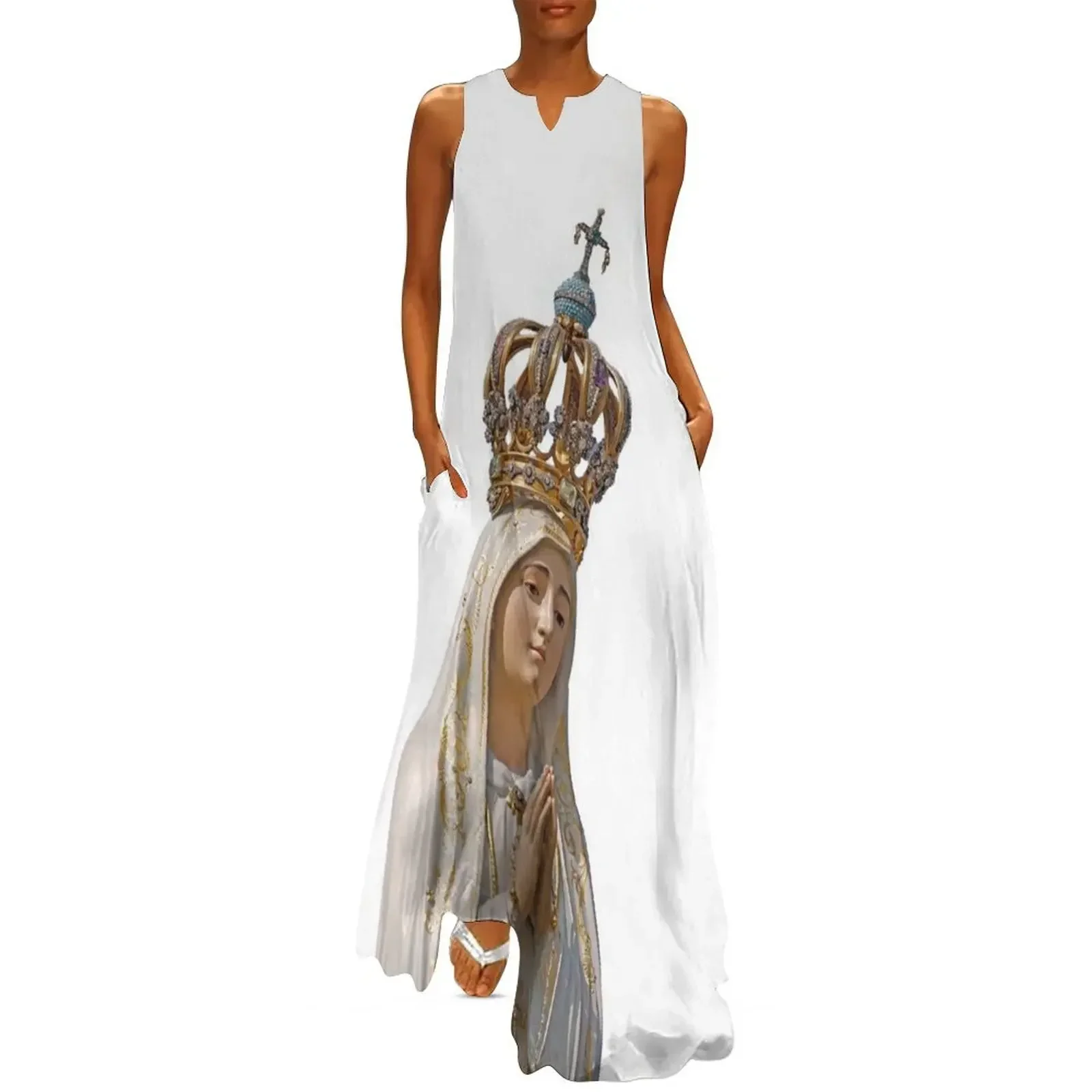 

Our Lady of the Rosary of Fatima Long Dress Dresses for wedding party dresses summer Party dresses Beachwear Dress